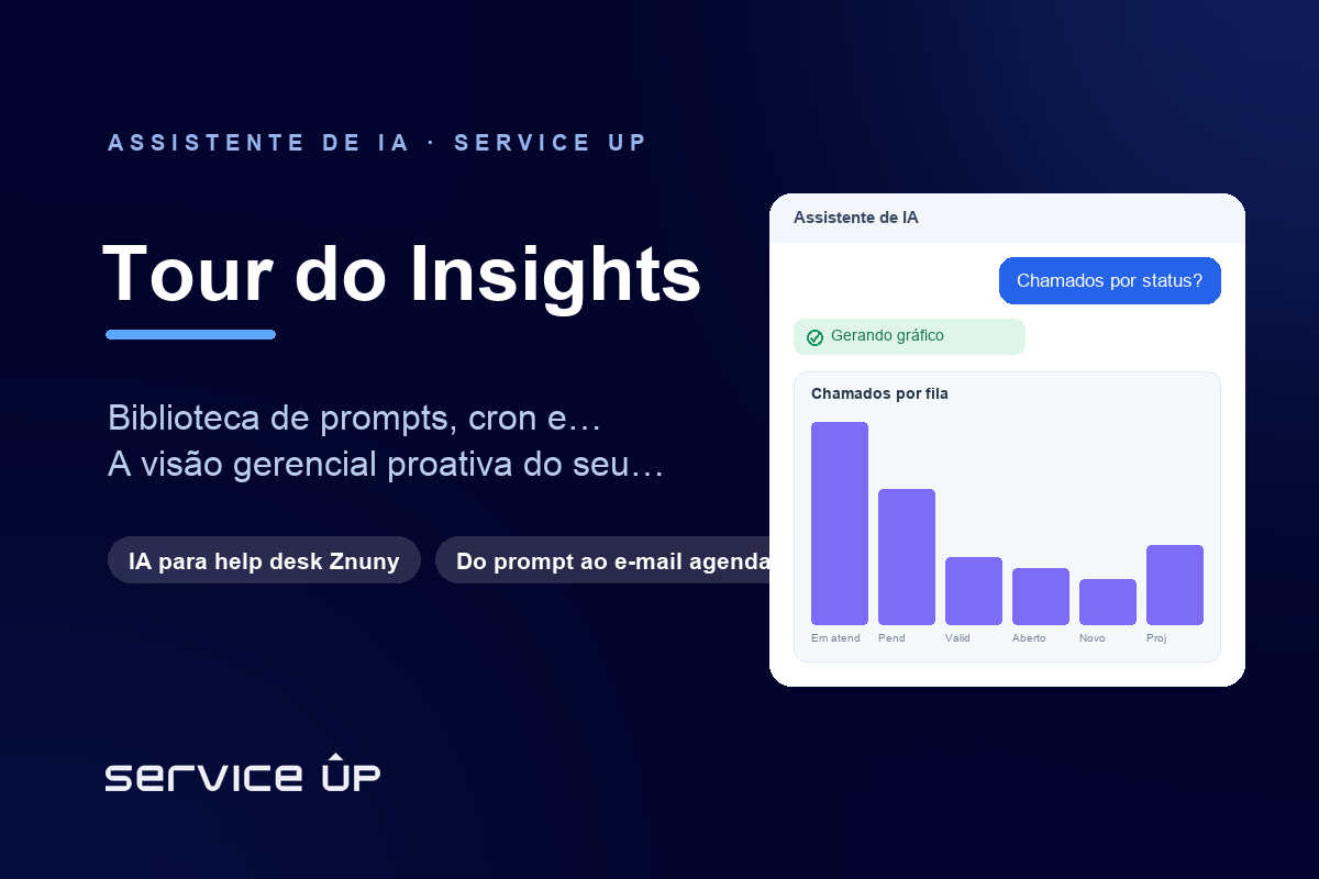 Tour do Insights no Znuny: do prompt ao relatório agendado por e-mail