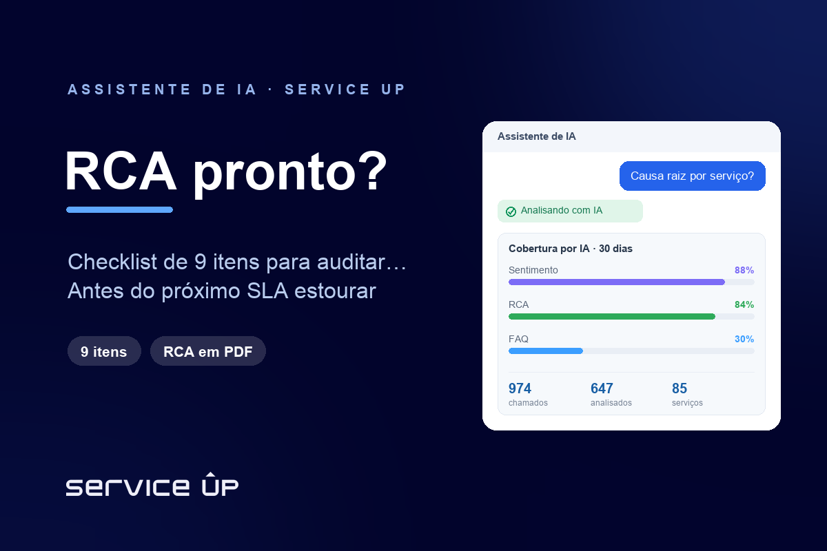 Checklist: seu pós-incidente está pronto para auditoria? 9 itens que separam o RCA profissional do improviso
