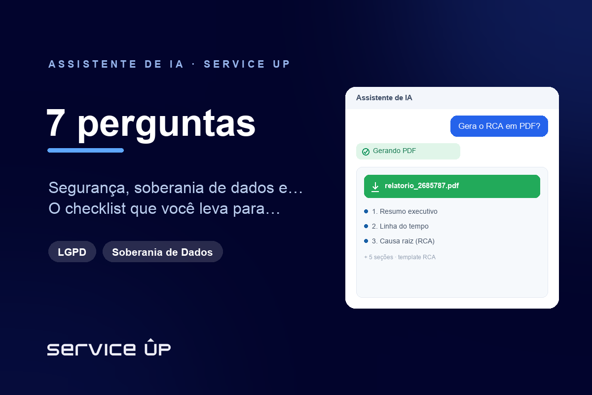 Checklist de segurança de IA no atendimento: 7 perguntas antes de assinar