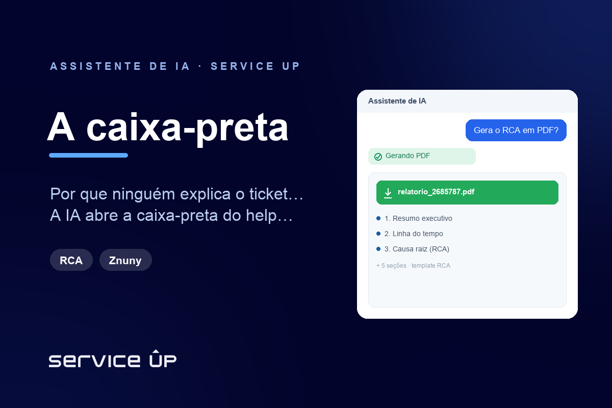 A caixa-preta dos chamados: por que a análise de causa raiz de chamados nunca explica o ticket que travou 29 dias